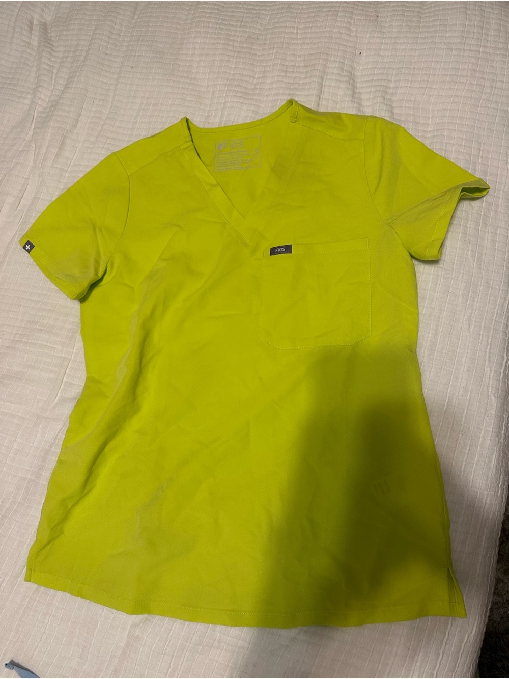 Figs Catarina Top - Neon Yellow
